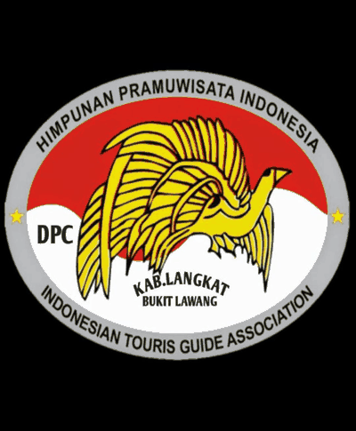 Logo van HPI (Himpunan Pramuwisata Indonesia), afdeling Bukit Lawang